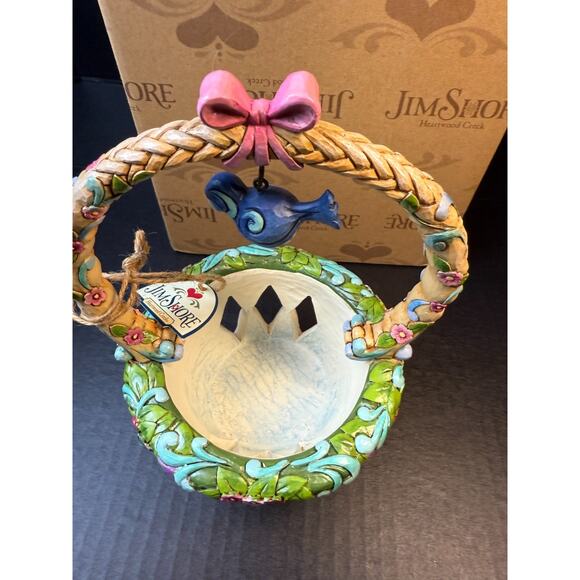 Jim Shore Heartwood Creek 2012 Basket Full Of Surprises Bunny Chick Eggs Easter - Picture 9 of 16